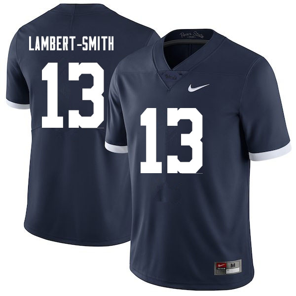 NCAA Nike Men's Penn State Nittany Lions KeAndre Lambert-Smith #13 College Football Authentic Throwback Navy Stitched Jersey HBG6398SE